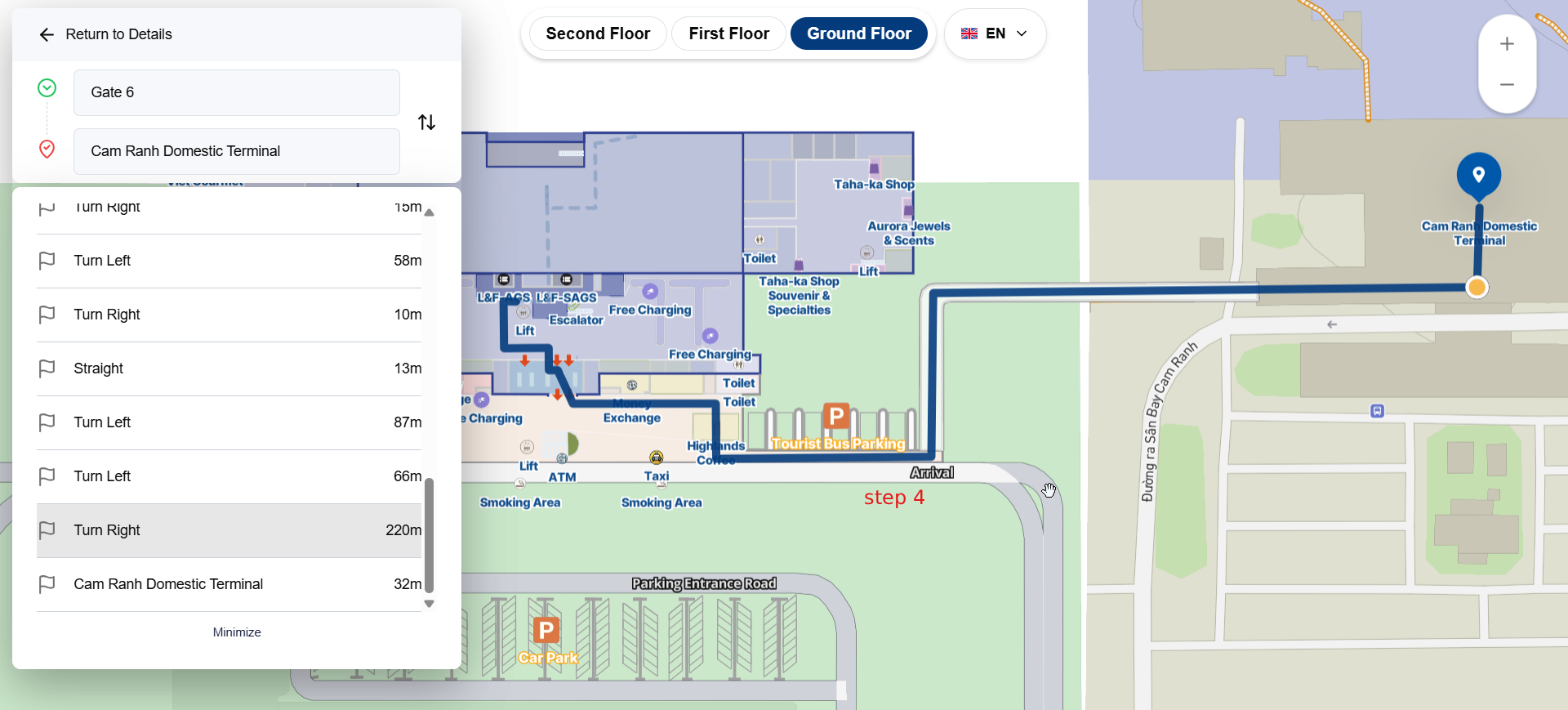 Transfer procedure step 4
