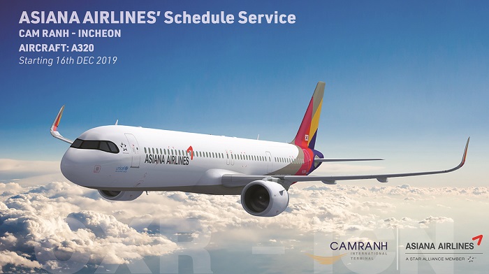 Asiana Airlines flies to Cam Ranh